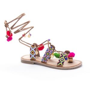 Pom Pom Sandals